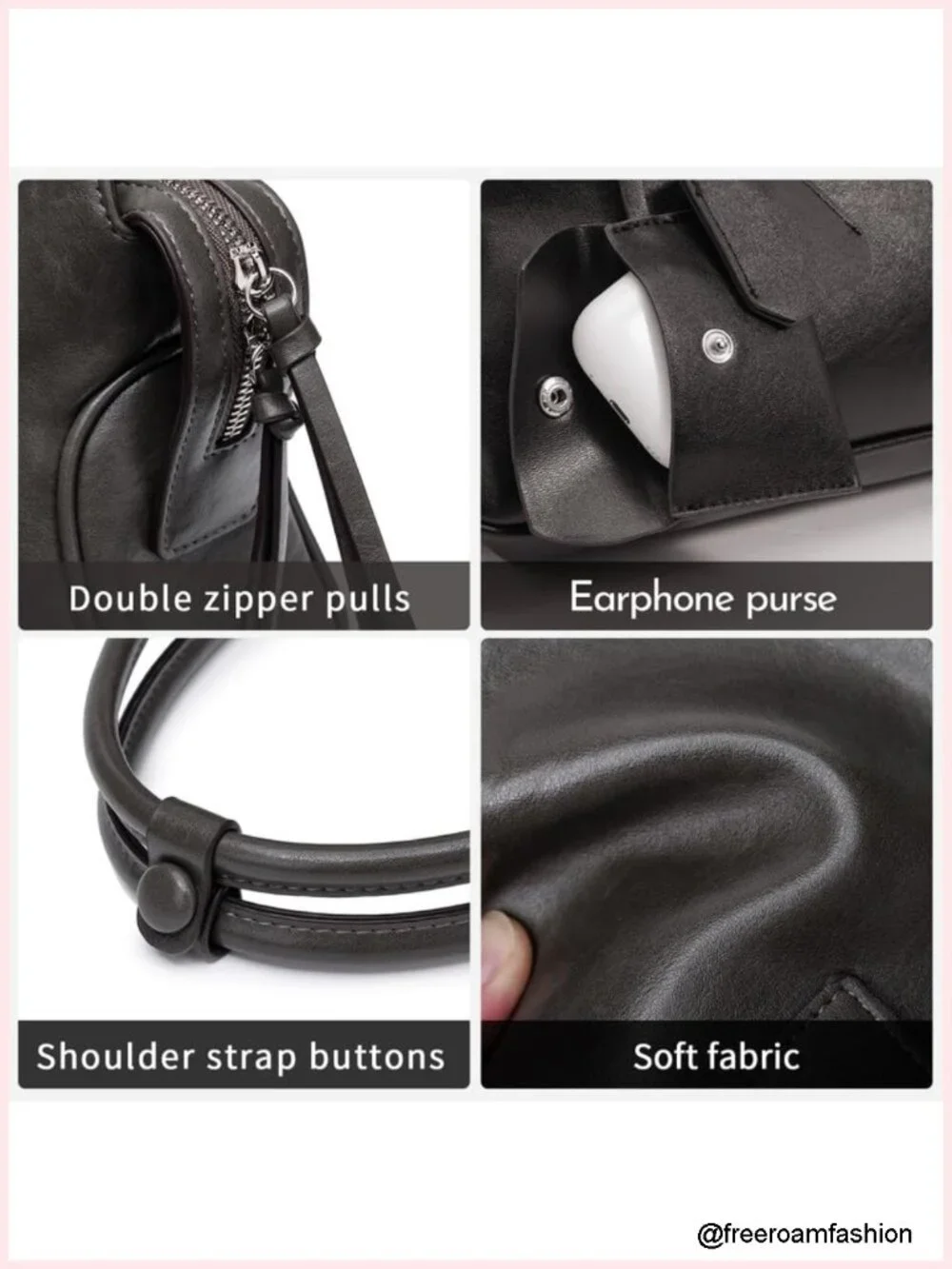 Vintage Vegan Leather Satchel Handbag Top Handle Large Capacity Tote